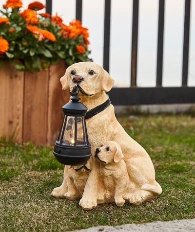 Садовая фигурка на солнечной батарее Лабрадор LabraGarden-2