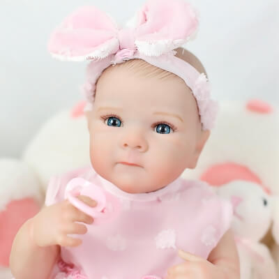 Силиконовая кукла Реборн девочка Тая, 45 см-4