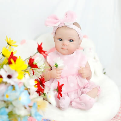 Силиконовая кукла Реборн девочка Тая, 45 см-3