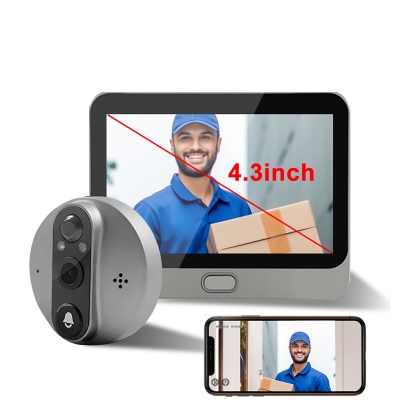 Видеоглазок Wi-Fi ED-300PA (с датчиком движения, Night Vision, Tyua SMART, Smart Life)-1